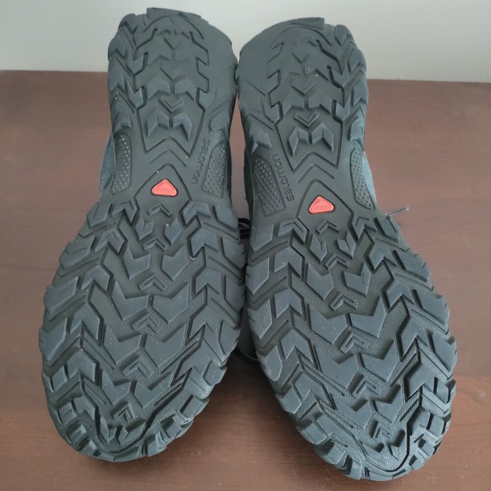 Salomon Mens 11.5 X Ultra Contragrip Black Blue Trail Hiking Shoes 159817 - Picture 4 of 9